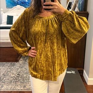 Umgee Mustard Yellow Blouse